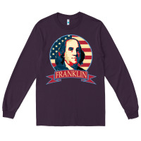 Plum benjamin franklin Long Sleeve Tee - linhVisuals