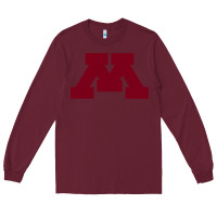 Burgundy university of minnesota, Apparel Long Sleeve Tee - linhVisuals
