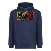 Navy Christmas mama Heavyweight Hoodie - Jasminsmagicworld