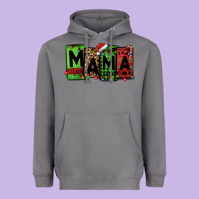Christmas Mama Heavyweight Hoodie Designed By Jasminsmagicworld