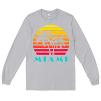 Moon Dust miami 80s sunset Long Sleeve Tee - linhVisuals