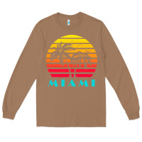 Toasted Coconut miami 80s sunset Long Sleeve Tee - linhVisuals