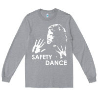 Heather Grey safety dance Long Sleeve Tee - linhVisuals