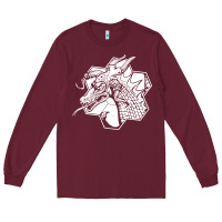 Burgundy the fantasy trip megahex dragon Long Sleeve Tee - linhVisuals