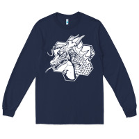 Navy the fantasy trip megahex dragon Long Sleeve Tee - linhVisuals