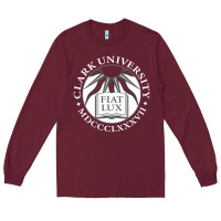 Burgundy clark university Long Sleeve Tee - linhVisuals