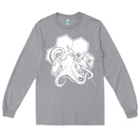 Heather Grey the fantasy trip  octopus Long Sleeve Tee - linhVisuals