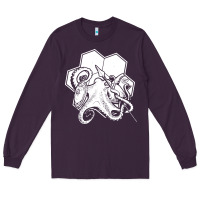 Plum the fantasy trip  octopus Long Sleeve Tee - linhVisuals