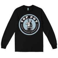 Black top pot doughnuts Long Sleeve Tee - linhVisuals