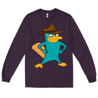 Plum phineas and ferb, agent p, perry the platypus Long Sleeve Tee - linhVisuals