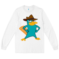 White phineas and ferb, agent p, perry the platypus Long Sleeve Tee - linhVisuals