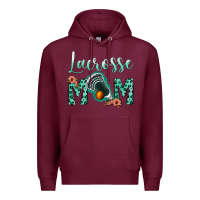 Burgundy lacrose mom Premium Hoodie - Jasminsmagicworld