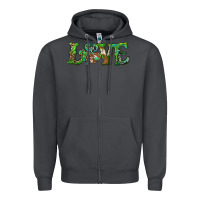 Smoke love with shamrock Zipper Hoodie - RanaPortraitStore