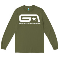 Army Green groove armada Long Sleeve Tee - linhVisuals