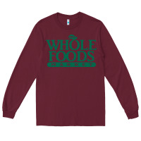 Burgundy whole foods market Long Sleeve Tee - linhVisuals