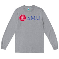 Heather Grey The southern methodist university Long Sleeve Tee - linhVisuals