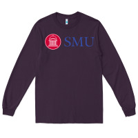 Plum The southern methodist university Long Sleeve Tee - linhVisuals