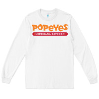 White popeyes louisiana kitchen Long Sleeve Tee - linhVisuals