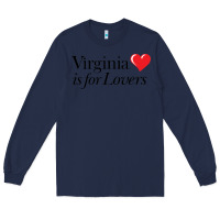 Navy Virginia Is For Lovers Long Sleeve Tee - linhVisuals