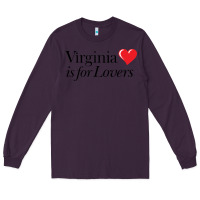 Plum Virginia Is For Lovers Long Sleeve Tee - linhVisuals