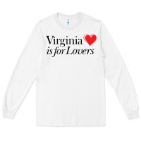 White Virginia Is For Lovers Long Sleeve Tee - linhVisuals