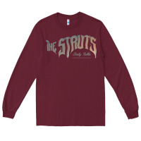Burgundy new the struts-body talk Long Sleeve Tee - linhVisuals