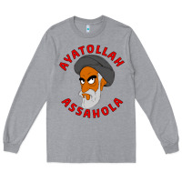 Heather Grey Ayatollah Assahola Long Sleeve Tee - linhVisuals