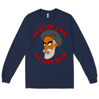 Navy Ayatollah Assahola Long Sleeve Tee - linhVisuals