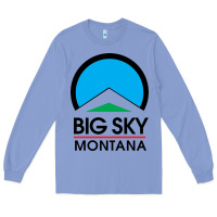 Colony Blue Big Sky Montana Champion Long Sleeve Tee - linhVisuals