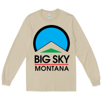 Mushroom Big Sky Montana Champion Long Sleeve Tee - linhVisuals