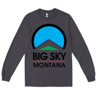 Smoke Big Sky Montana Champion Long Sleeve Tee - linhVisuals