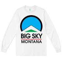 White Big Sky Montana Champion Long Sleeve Tee - linhVisuals