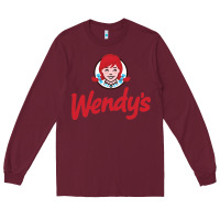 Burgundy Wendy's Long Sleeve Tee - linhVisuals