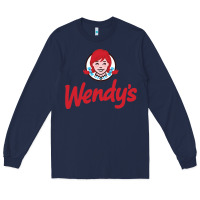Navy Wendy's Long Sleeve Tee - linhVisuals