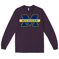 Plum michigan Long Sleeve Tee - linhVisuals