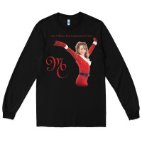 Black Mariah Carey Merry Christmas vintage retro Long Sleeve Tee - linhVisuals