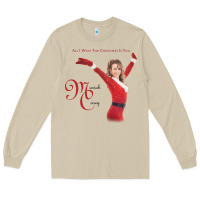 Mushroom Mariah Carey Merry Christmas vintage retro Long Sleeve Tee - linhVisuals