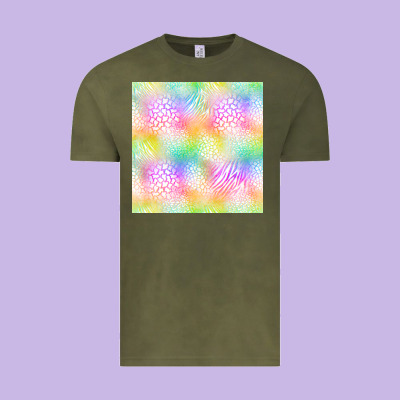 Neon Safari Seamless Pattern Vintage Tee Designed By Bundleandbundleshop