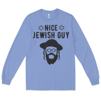Colony Blue nice jewish guy funny gifts for hanukkah Long Sleeve Tee - linhVisuals