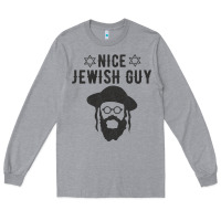 Heather Grey nice jewish guy funny gifts for hanukkah Long Sleeve Tee - linhVisuals