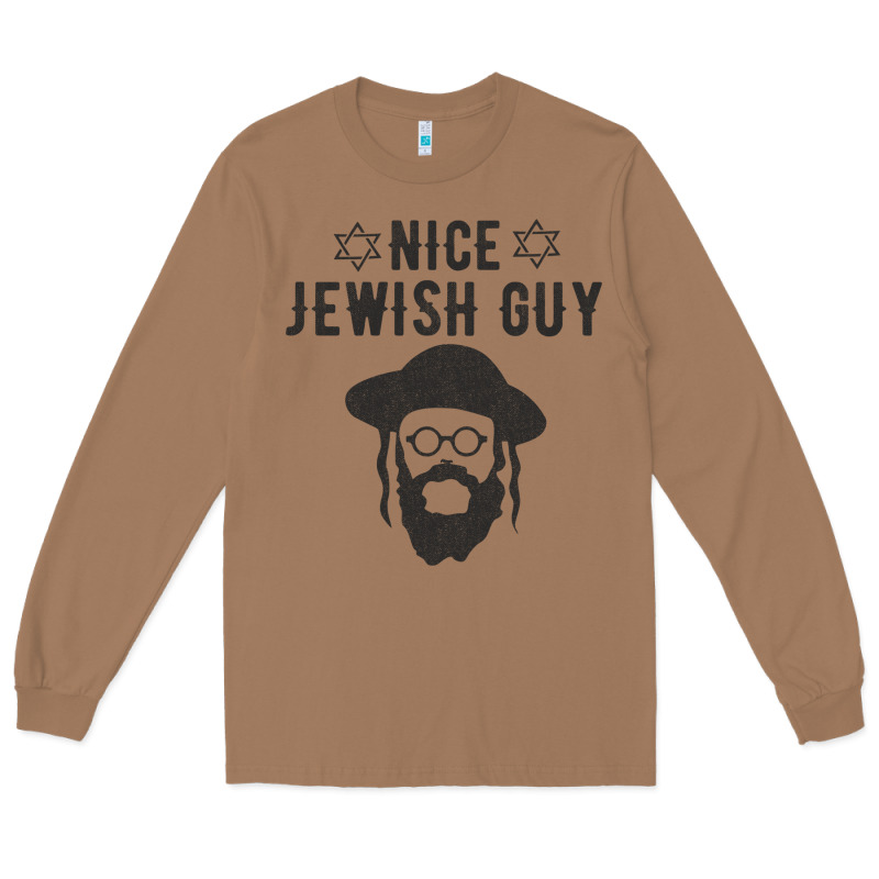 Nice Jewish Guy Funny Gifts For Hanukkah Long Sleeve Tee by linhVisuals | Teevron