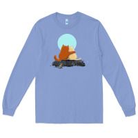 Colony Blue two cats Long Sleeve Tee - linhVisuals