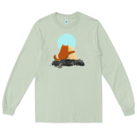 Matcha two cats Long Sleeve Tee - linhVisuals