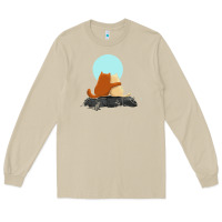 Mushroom two cats Long Sleeve Tee - linhVisuals