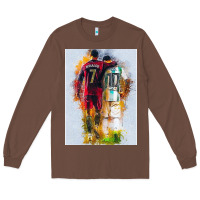 Chestnut messi and ronaldo Long Sleeve Tee - linhVisuals