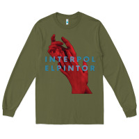 Army Green interpol Long Sleeve Tee - linhVisuals
