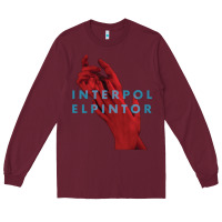 Burgundy interpol Long Sleeve Tee - linhVisuals