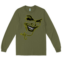 Army Green J O K E R Long Sleeve Tee - linhVisuals