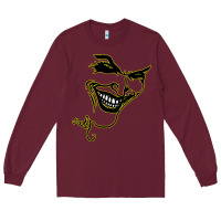 Burgundy J O K E R Long Sleeve Tee - linhVisuals