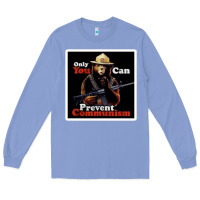 Colony Blue only you can prevent communism Long Sleeve Tee - linhVisuals